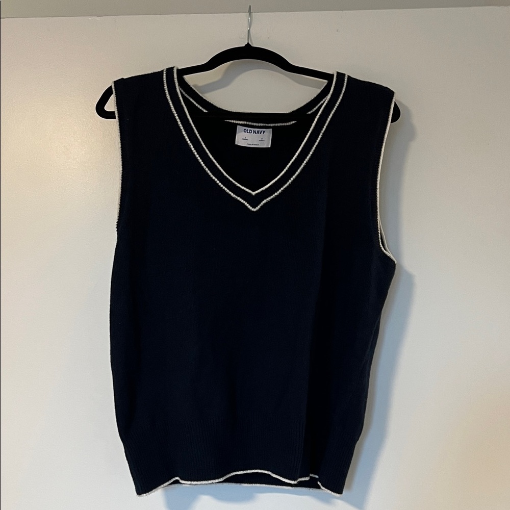 Navy sweater vest